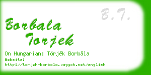 borbala torjek business card