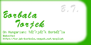 borbala torjek business card